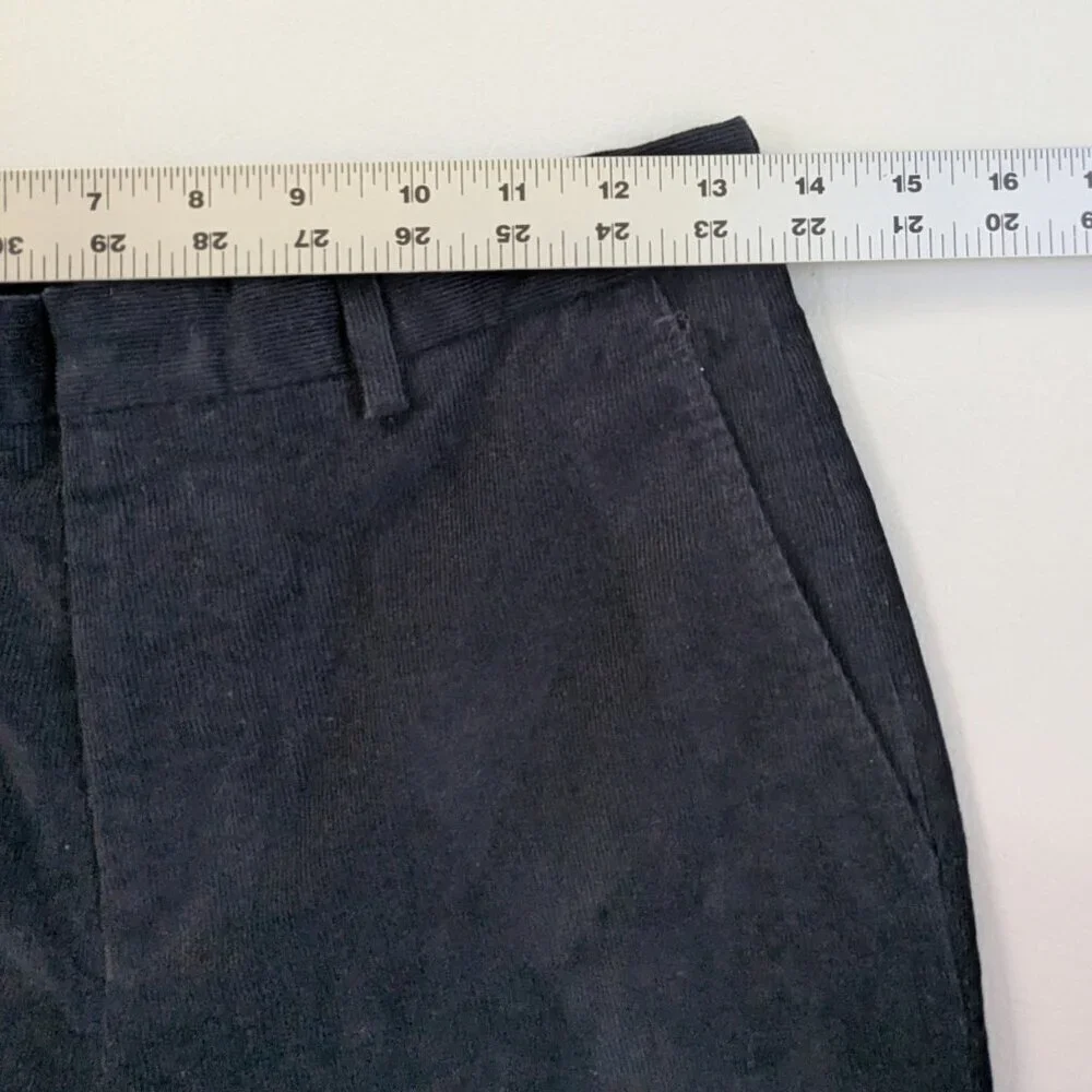 B By Brooks Brothers Big Boys Baccent 16R Corduroy Pants Navy Adjustable Waist